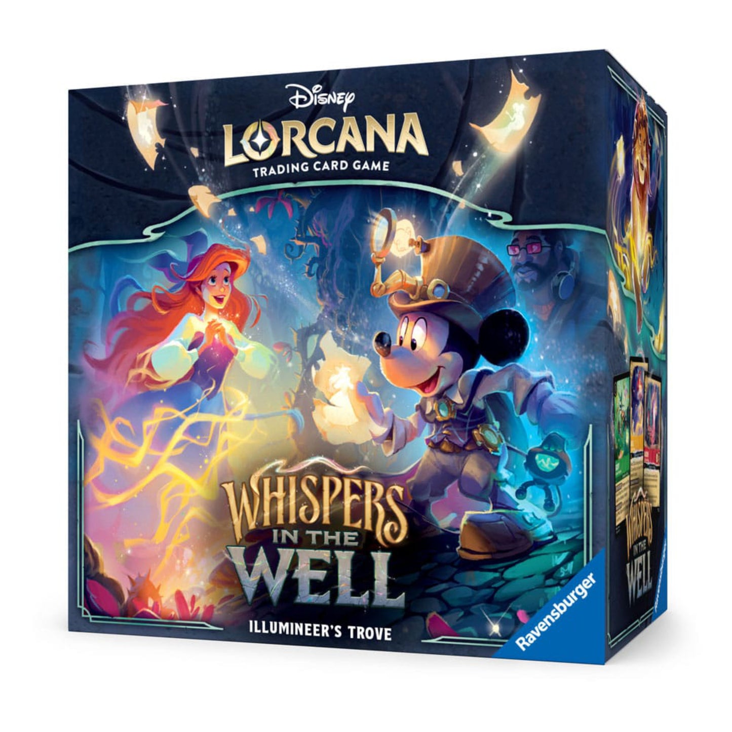 Disney Lorcana Whispers in the Well Illumineer’s Trove boxed set.