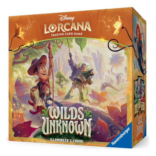 Disney Lorcana Wilds Unknown Illumineer’s Trove boxed set.
