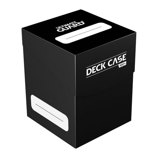 Black Ultimate Guard trading card deck box, fits 100 double-sleeved or 120 single-sleeved standard cards.