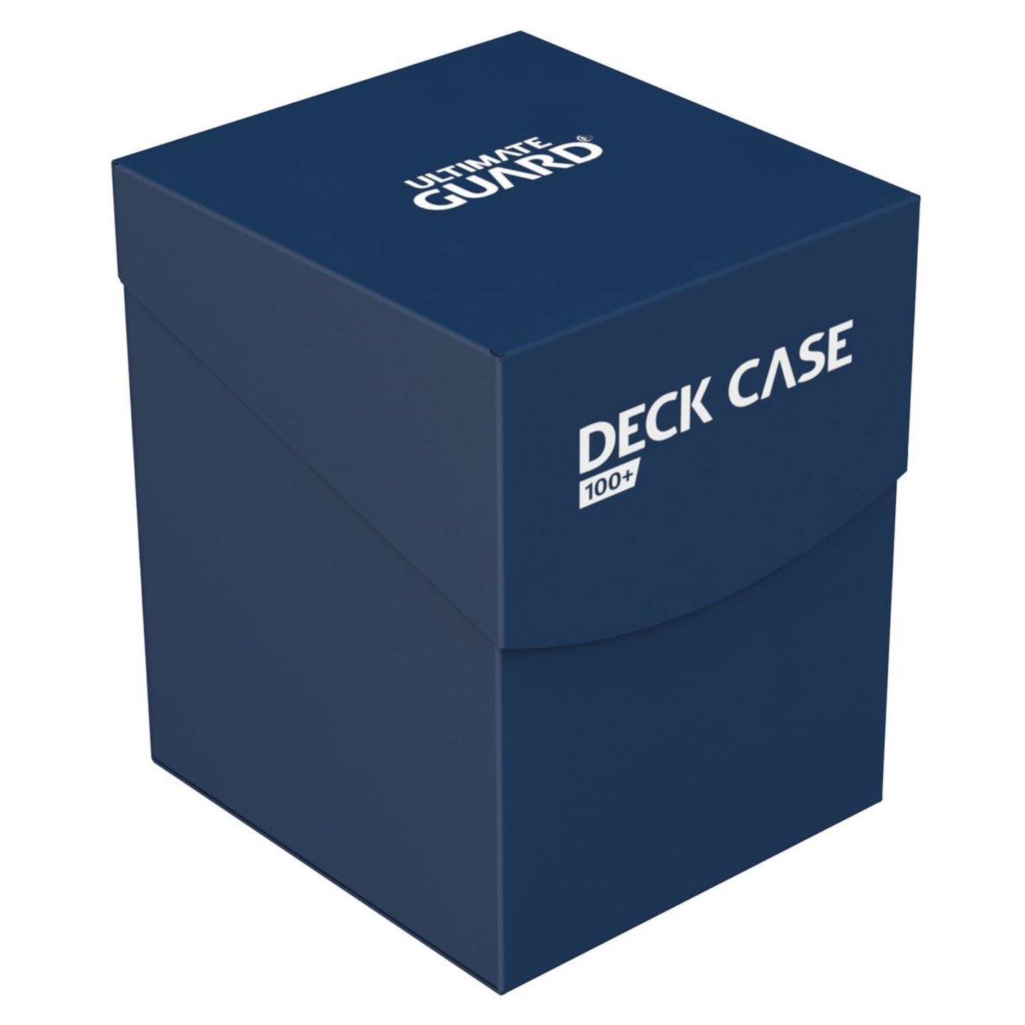 Blue Ultimate Guard trading card deck box, fits 100 double-sleeved or 120 single-sleeved standard cards.