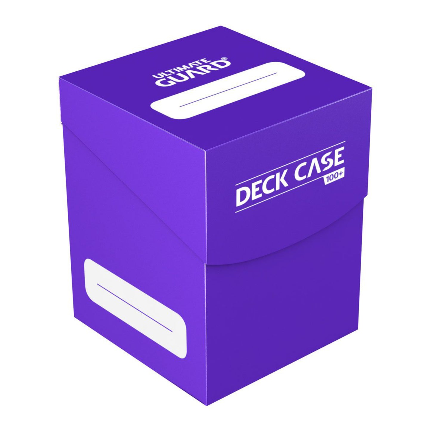 Purple Ultimate Guard trading card deck box, fits 100 double-sleeved or 120 single-sleeved standard cards.