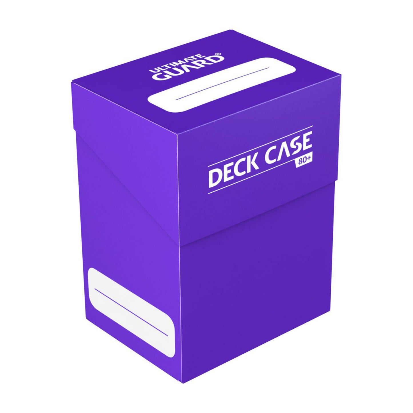 Purple Ultimate Guard trading card deck box, fits 80 double-sleeved or 100 single-sleeved standard cards.