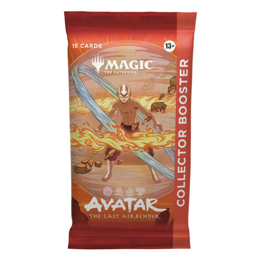 Magic: The Gathering Avatar the Last Airbender Collector booster pack, containing 15 cards.