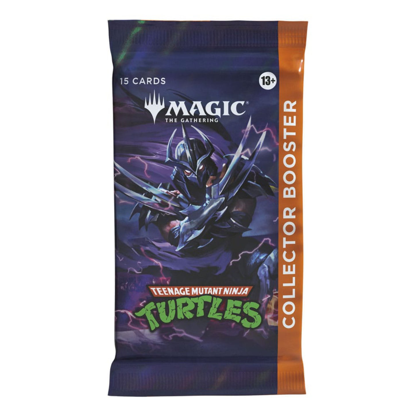 Magic: The Gathering Teenage Mutant Ninja Turtles Collector booster pack, containing 15 cards.