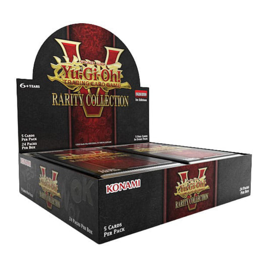 Yu-Gi-Oh! Rarity Collection 5 booster box containing 24 English booster packs.